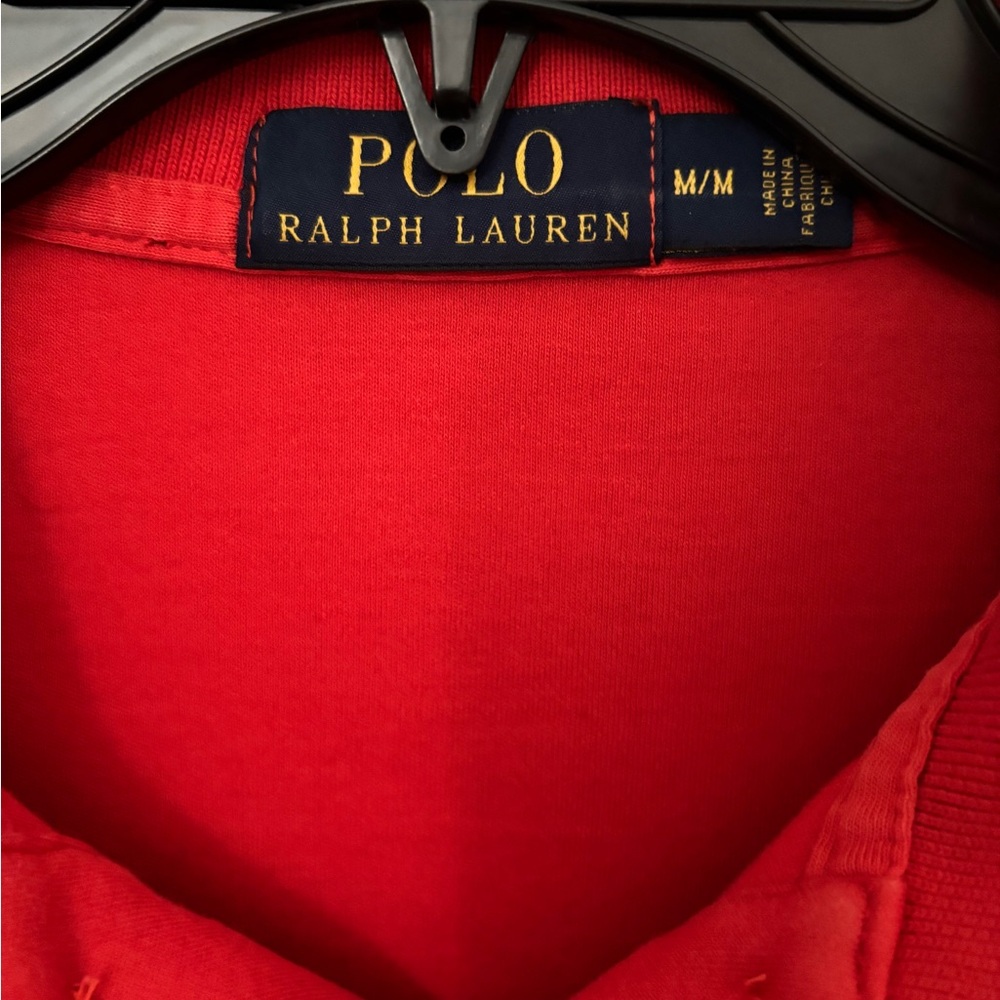 Polo by Ralph Lauren Men's Red Long Sleeve Shirt - Picture 3 of 3